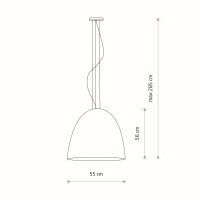 Lampe à suspendre ORNELLA 5 flmg noir or Table de...