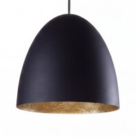 Lampe à suspendre ORNELLA Noir Or Salon Luminaire