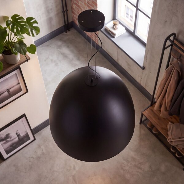 Suspension Noir 7-flmg Lampe à suspendre ORNELLA