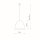 Suspension blanche or Lampe de table ORNELLA
