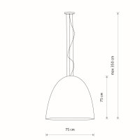 Lampe à suspendre blanche 7-flmg ORNELLA Lampe de...