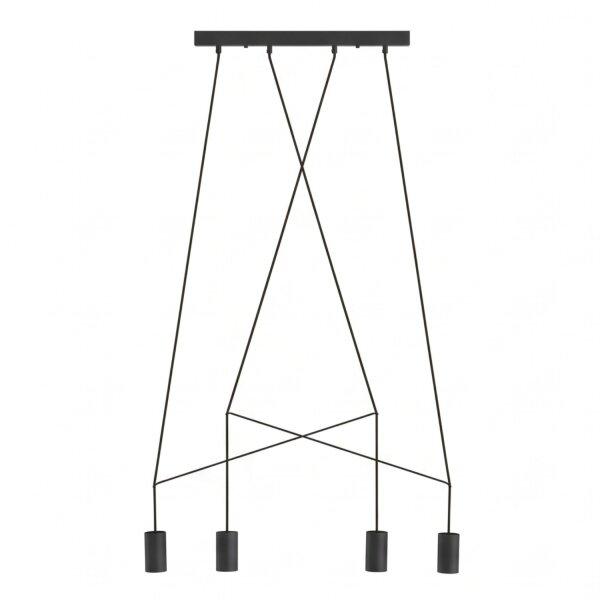 Lampe à suspendre IMBRIA Noir 4-flmg 35W Lampe