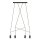 Lampe à suspendre IMBRIA Noir 4-flmg 35W Lampe