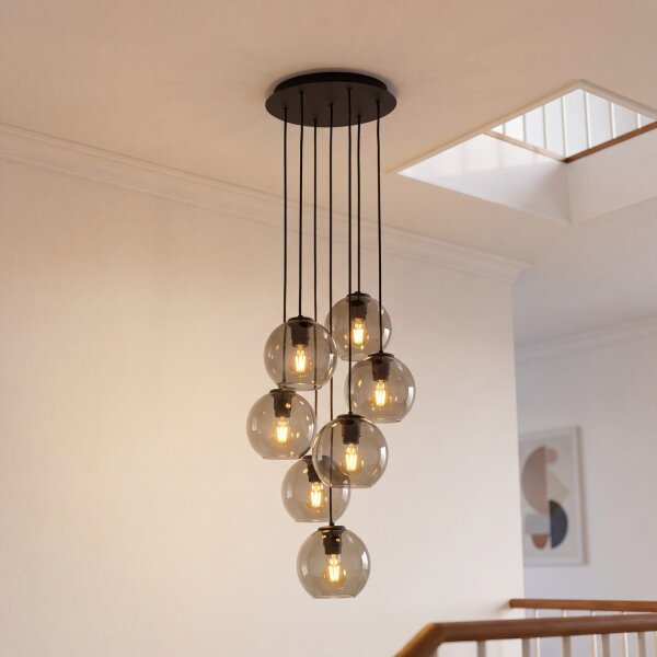 Suspension Noir 7-flmg VINCENTE Lampe