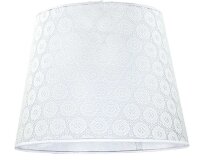 Abat-jour textile blanc crocheté Lampe à...