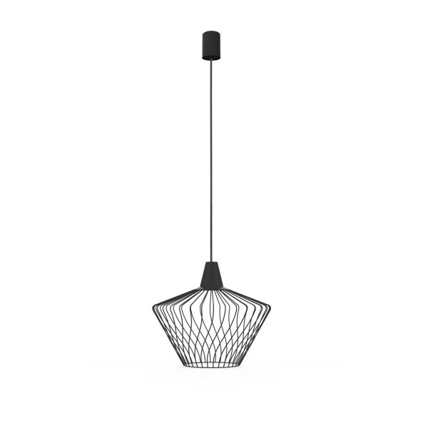 Lampe à suspendre noire TOMMY Salon Table à manger Lampe