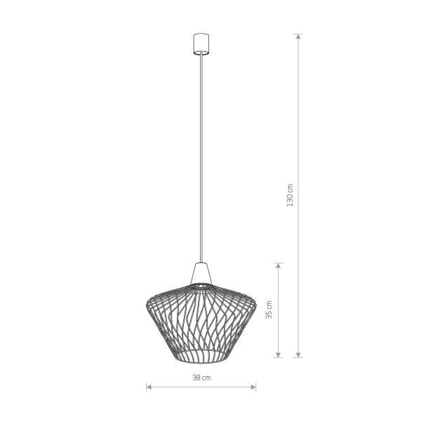 Lampe à suspendre noire TOMMY Salon Table à manger Lampe