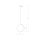Suspension APDAILA Noir Ø25 Salon Lampe