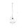 Suspension en or métal verre E27 Ø30cm rond