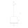 Romantique lampe suspendue rose blanc Ø44,5cm rond