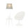 Abat-jour conique Gris Lampe à suspendre E27 Textile