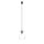 Suspension noire métal verre E27 Moderne