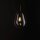 Suspension noire métal verre E27 Moderne