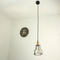 Lampe à suspendre Noir Métal Ø 15 cm...