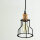 Lampe à suspendre Noir Métal Ø 15 cm Fil Abat-jour E27