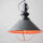 Suspension design industriel table à manger en gris cuivre