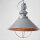 Suspension design industriel table à manger en gris cuivre