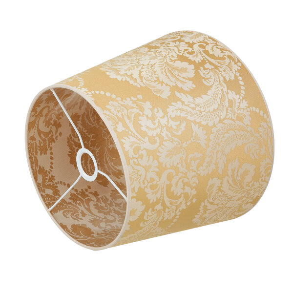 Abat-jour tissu or motif E27 Lampe à suspendre