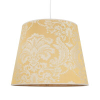 Abat-jour tissu or motif E27 Lampe à suspendre