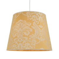 Abat-jour tissu or motif E27 Lampe à suspendre