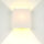 Moderne Wandlampe Stoff Schirm Creme E27 eckig Loft ALICE