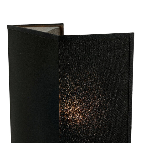 Applique en tissu Noir carré E27 Loft Design ALICE