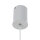 Suspension Métal Cylindre étroit Ø 5,5 cm Gris GU10