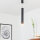 Suspension moderne en anthracite 40/120 cm