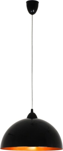Lampe suspendue moderne en noir et or