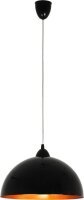 Lampe suspendue moderne en noir et or