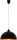 Lampe suspendue moderne en noir et or