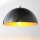 Lampe suspendue moderne en noir et or