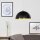 Lampe suspendue moderne en noir et or