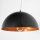 Lampe suspendue moderne en noir et or