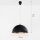 Lampe suspendue moderne en noir et or