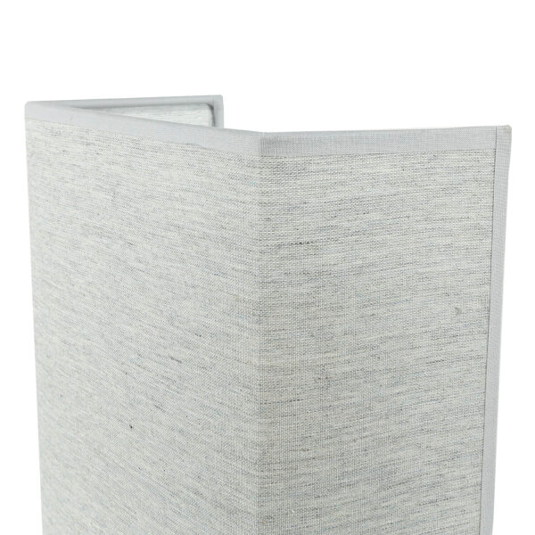 Applique murale grise tissu abat-jour carré design loft ALICE