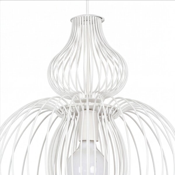 Suspension Blanc Métal Ø 44 cm E27