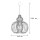 Suspension Blanc Métal Ø 44 cm E27