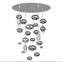 Suspension moderne SALVA chromée
