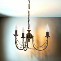 Lustre rustique Ares à 3 flammes