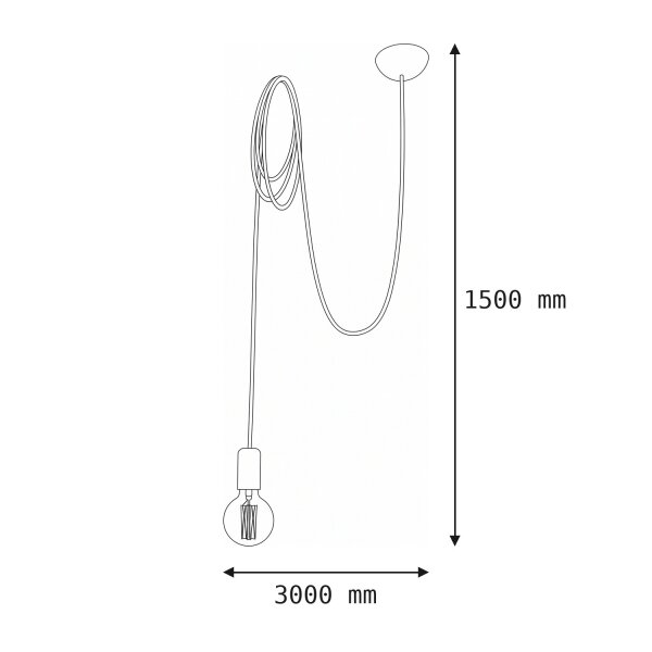 Suspension SPIDER en noir