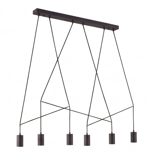 Suspension IMBRIA en noir 6-flmg