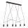 Suspension IMBRIA en noir 6-flmg