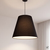 Xxl Abat-jour Lampe &agrave; suspendre en noir...