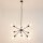 Lampe à suspendre en noir Ø77cm 9-flmg