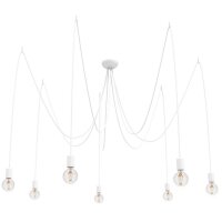 Spinnen Lampe à suspendre SPIDER en blanc 7-flmg