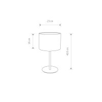 Lampe de table ronde ALICE Noir H:40,5cm Lampe