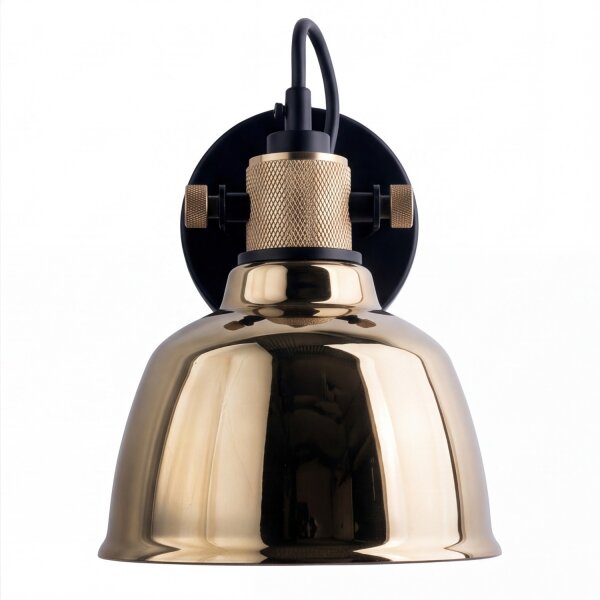 Applique ZERO en verre rond doré Look Spot Lampe