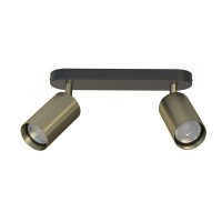 Double spot EYE laiton noir Lampe escalier