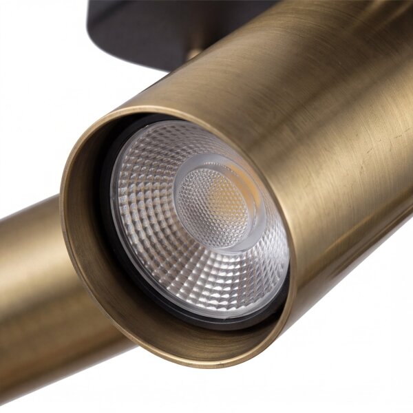 Spot de plafond en laiton 4-flmg Salon Lampe EYE